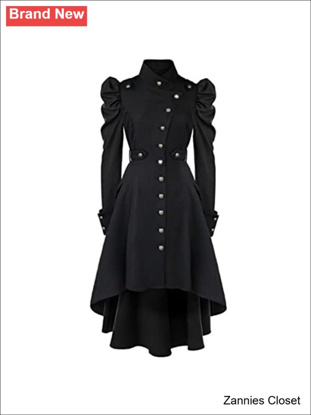 👻 Women's Gothic Victorian Witch Medieval Long Coat Steampunk Costume
